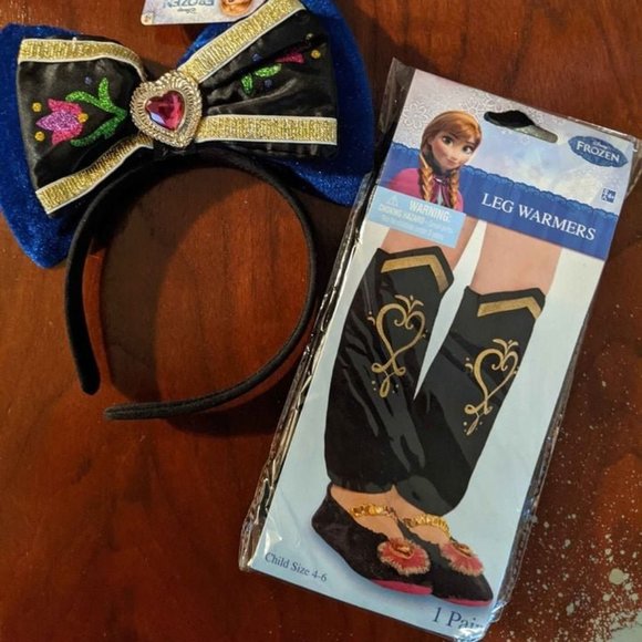 Disney Frozen Anna headband and leg warmers brand new - Picture 1 of 5